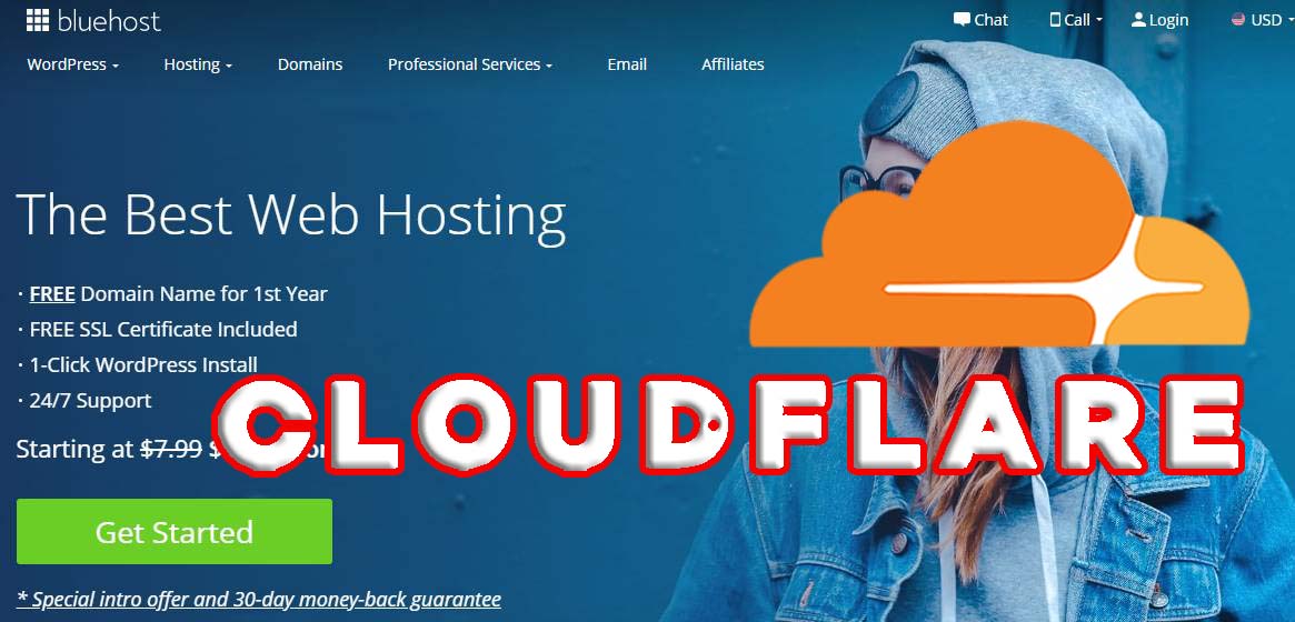 Bluehost CloudFlare set 設定